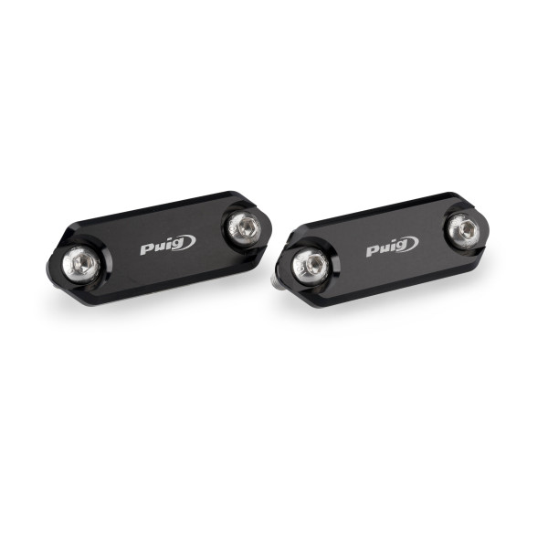 Puig Puig aluminium mirror caps | black | aprilia rs 457 2024>current
